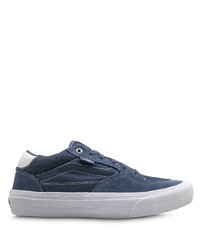 dunkelblaue Segeltuch niedrige Sneakers von Vans