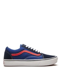 dunkelblaue Segeltuch niedrige Sneakers von Vans