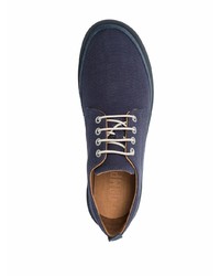 dunkelblaue Segeltuch niedrige Sneakers von Camper