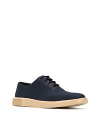 dunkelblaue Segeltuch Oxford Schuhe von Camper