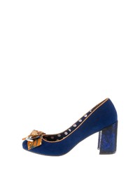 dunkelblaue Segeltuch Pumps von Ruby Shoo