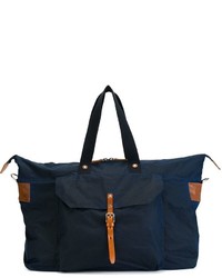 dunkelblaue Segeltuch Reisetasche von Ally Capellino