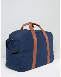 dunkelblaue Segeltuch Reisetasche