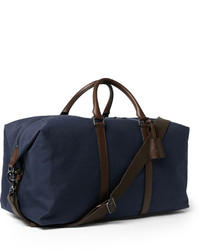 dunkelblaue Segeltuch Reisetasche von Mulberry