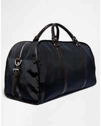 dunkelblaue Segeltuch Reisetasche von Tommy Hilfiger