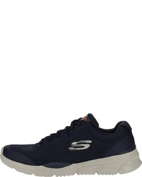 dunkelblaue Segeltuch Sportschuhe von Skechers