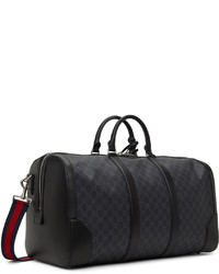 dunkelblaue Segeltuch Sporttasche von Gucci