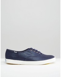 dunkelblaue Segeltuch Turnschuhe von Keds