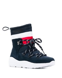 dunkelblaue Segeltuchwinterschuhe von Tommy Jeans