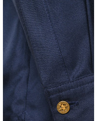 dunkelblaue Seide Bluse von Tory Burch