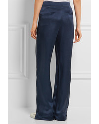 dunkelblaue Seidehose von Chloé