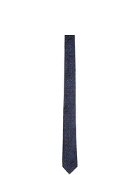 dunkelblaue Seidekrawatte mit Paisley-Muster von Etro