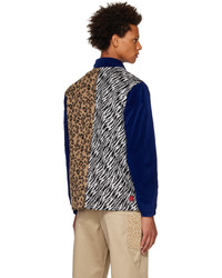 dunkelblaue Shirtjacke aus Cord von Clot