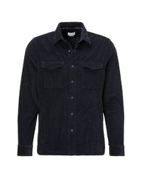 dunkelblaue Shirtjacke aus Cord von Marc O'Polo Denim