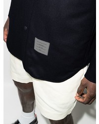 dunkelblaue Shirtjacke von Thom Browne