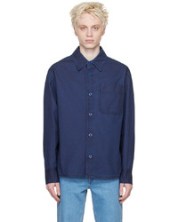 dunkelblaue Shirtjacke von A.P.C.