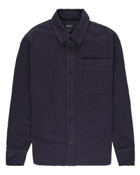dunkelblaue Shirtjacke von A.P.C.