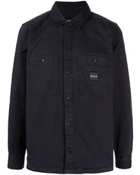 dunkelblaue Shirtjacke von BOSS
