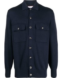 dunkelblaue Shirtjacke von Brunello Cucinelli