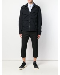 dunkelblaue Shirtjacke von Comme Des Garcons Homme Plus