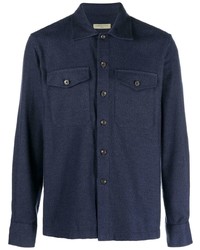dunkelblaue Shirtjacke von Corneliani