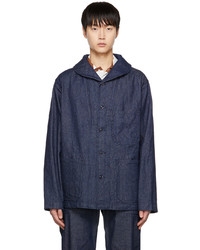 dunkelblaue Shirtjacke von Engineered Garments