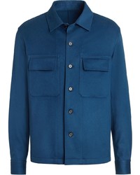 dunkelblaue Shirtjacke von Ermenegildo Zegna
