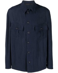 dunkelblaue Shirtjacke von Giorgio Armani