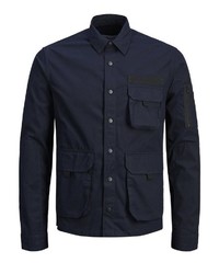 dunkelblaue Shirtjacke von Jack & Jones