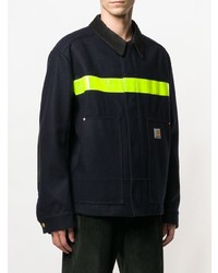 dunkelblaue Shirtjacke von Junya Watanabe MAN