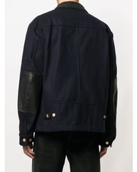 dunkelblaue Shirtjacke von Junya Watanabe MAN