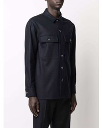 dunkelblaue Shirtjacke von Jil Sander