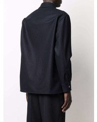 dunkelblaue Shirtjacke von Jil Sander