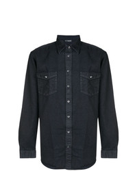 dunkelblaue Shirtjacke von Massimo Alba