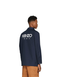 dunkelblaue Shirtjacke von Kenzo