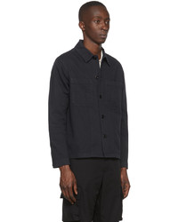 dunkelblaue Shirtjacke von Norse Projects