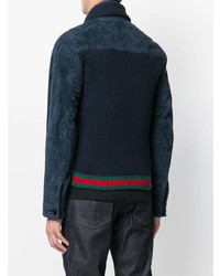 dunkelblaue Shirtjacke von Gucci