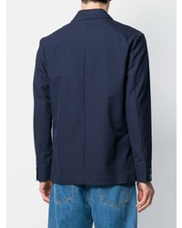 dunkelblaue Shirtjacke von MAISON KITSUNÉ