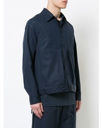 dunkelblaue Shirtjacke von Craig Green