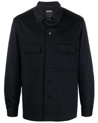dunkelblaue Shirtjacke von Zegna