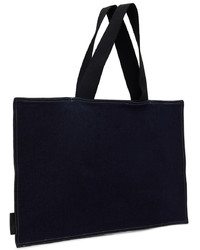 dunkelblaue Shopper Tasche aus Jeans von Bianca Saunders