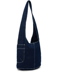 dunkelblaue Shopper Tasche aus Jeans von Gimaguas