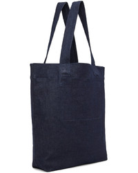 dunkelblaue Shopper Tasche aus Jeans von Won Hundred