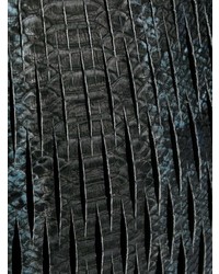 dunkelblaue Shopper Tasche aus Leder mit Schlangenmuster von Sonia Rykiel