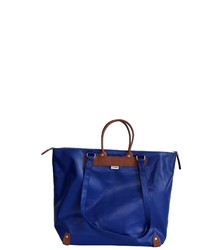 dunkelblaue Shopper Tasche aus Leder von 7clouds