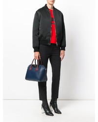 dunkelblaue Shopper Tasche aus Leder von Givenchy