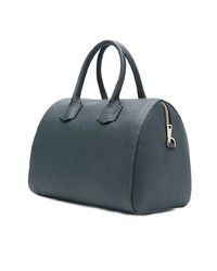 dunkelblaue Shopper Tasche aus Leder von Furla