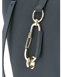 dunkelblaue Shopper Tasche aus Leder von Zac Zac Posen