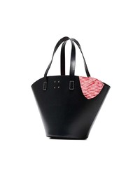 dunkelblaue Shopper Tasche aus Leder von Trademark