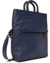 dunkelblaue Shopper Tasche aus Leder von Coach 1941